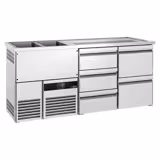 Banco Spillatura Birra - 1950x700mm - 5 Cassetti