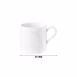 (6 pcs) SELTMANN WEIDEN | Porcelain Coffee Mug – 280 ml – White – Blues White Series