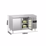 Koelwerkbank ECO - 1360x700mm - met 2 deuren