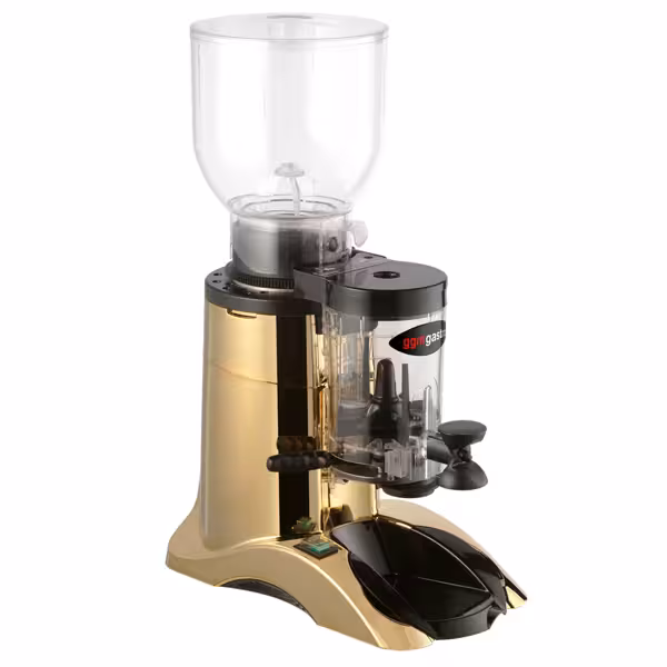 Koffiemolen - 2kg bonenreservoir - 77dB - Met dispenser - goud