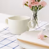(6 pcs) LUX - Handled Soup Cup - Maastricht - 300 ml - Ivory