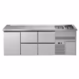 Biertheke Premium PLUS - 2500x700mm - 1 Tür & 4 Schubladen