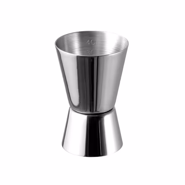 (6 pcs) Cocktail Jigger - Stainless Steel - 20ml & 40ml - engraved measurements - CE marked