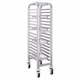 Dienbladenwagen - voor 15 dienbladen EN 530x370 - met geruisloze wielen