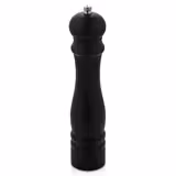 (12 pz) Set macinapepe e macinasale - Linea BLACK LINE - Legno - Altezza: 250mm - Nero