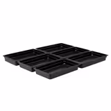 (6 unid) Recipiente GN 1/1 em policarbonato - Preto - 8,5L - Profundidade:65mm