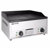 شواية مسطّحة كهربائية تجارية - 4,40 kW - أملس ومُضلّع - مساحة الشواء: 600x335mm