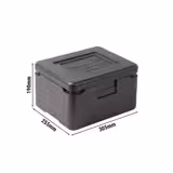 (18 stuks) THERMO FUTURE BOX | Thermobox MINI - 7 liter - Zwart