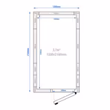 Λυόμενος ψυκτικός θάλαμος - 1200x2100 mm - 3,70 m³ - χωρίς μηχάνημα