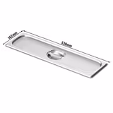 Edelstahl-Deckel GN 2/4