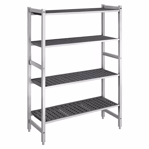 Étagère de base en aluminium - 1200 x 1800 mm - Capacité de charge : 900 kg