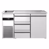 Banco Spillatura Birra PREMIUM - 1550x700mm - 1 Porta & 3 Cassetti