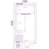 Rayonnage modulaire en aluminium - 1070x460mm - Capacité de charge:600kg