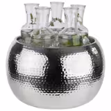 Wine Bucket - BIG BOWL - Stainless Steel, Hammered - 8 litres - Ø370mm - Height:230mm
