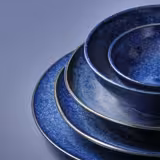 (5 sztuk) KIRYU – talerz – płaski – Ø 275 mm – niebieski