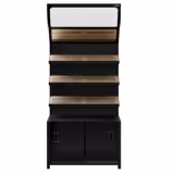 Bread Display Unit MADRID - 900mm - with 3 shelves - matt black