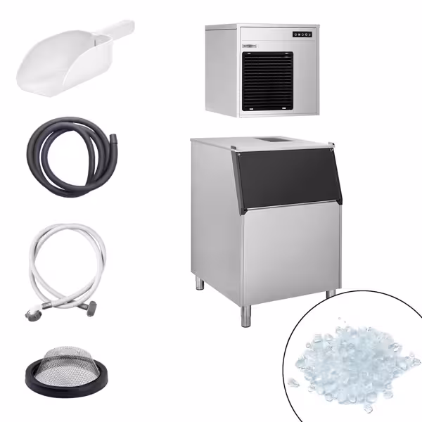 Aparat za ledene pahuljice - 220 kg/24 h - uklj. spremnik za led