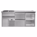 Banco Birra - 1950x700mm - 1 Porta in vetro & 2 Cassetti
