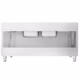 Lavello armadiato PREMIUM - in acciaio inox - 2000x700mm - 2 vasche