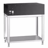 Horno para pizza eléctrico - 1 cámara - piedra refractaria - 6x Ø35cm - 400V - Manual - hasta 450°C - incl. bastidor inferior