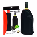 (6 Stück) FUCHS | Flexible Manschette für Wein- und Champagnerflaschen - Schwarz