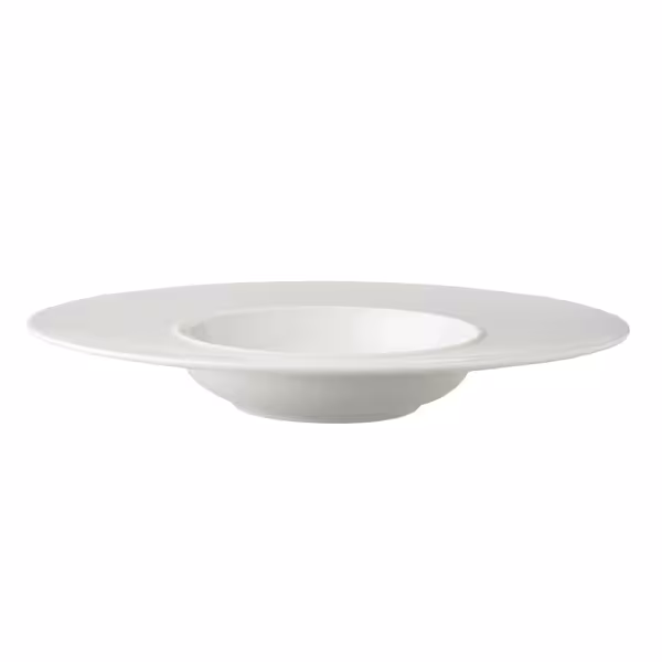 (6 pcs) WHITE DELIGHT | Deep Plate - Porcelain - Ø300mm - White