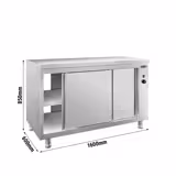 Wärmeschrank PREMIUM - 1600x600mm - mit Durchreiche