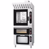 Forno combinato a vapore per panificazione-Elettrico-Forno combinato a vapore - Digitale - 6x EN 600x400 - incl. Armadio di lievitazione & Cappa