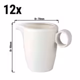 (12 Stück) LUX - Milchkännchen Maastricht - 15 cl - Elfenbein