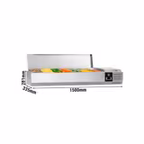 Countertop Prep Well PREMIUM - 1500x281/335mm - 7x GN 1/4
