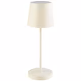 (4 uds) Lámpara de mesa LED - recargable - inalámbrica - MERLE MINI - regulable en 3 niveles - 3 temperaturas de color - IP54 - autonomía 10h - Ø 90mm - Whisper White