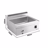 Elektrische bain-marie - 2,4 kW - 2x GN 1/1 of 4x GN 1/2 - met aftapkraan