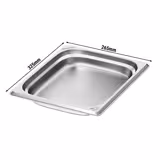 Edelstahl-Behälter GN 1/2 - Höhe: 40mm