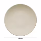 (12 pz) TEOS - Piatto piano - Porcellana - Ø300mm - Crema
