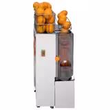 Commercial Electric Orange Juicer - with Manual fruit feed & Drain tap - Silver