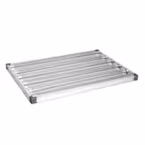 Baguetteblech - Aluminium - EN 600x400 - Silber - mit 5 Mulden