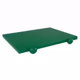 Tábua de corte antiderrapante - 250x400mm - Espessura: 20mm - Conforme HACCP - Polietileno de alta densidade (HDPE) - Verde