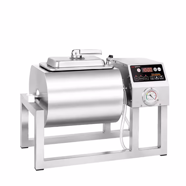 Vakuum-Mariniermaschine - 18 Liter - beidseitiger Drehlauf - Digital - mit Timerfunktion