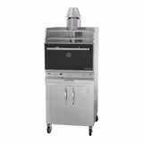 Charcoal - Holzkohlegrillofen - 704mm - mit Rostablage & Unterbau - Schwarz