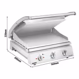 ROBAND | Electric Panini & Burger Contact Grill - Smooth Top & Bottom - 500 x 275 mm - 3.1 kW