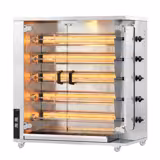 Gas Hähnchengrill - 23,5 kW - mit 5 Spießen für bis zu 25 Hähnchen