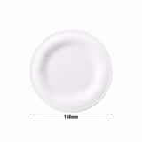 (6 pcs) SELTMANN WEIDEN | Blues White Side Plates – Flat – White Porcelain – Ovenproof