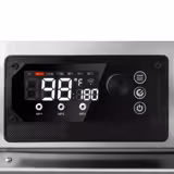 Commercial Smoking Oven - Digital - with 4 Shelves - on Castors - Silver