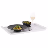 (6 pcs) NERO | Deep Plate - Melamine - Ø290mm - Black