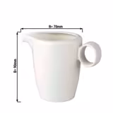 (12 Stück) LUX - Milchkännchen Maastricht - 15 cl - Elfenbein