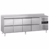 Koelwerkbank ECO - 2230x700mm - met 8 laden & met achterwand