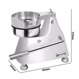 Manuell hamburgarpress – för 3 storlekar – Ø100 / Ø130 / Ø150 mm – silver