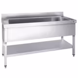Topfspültisch Premium - 1000x600mm - mit Grundboden & 1 Becken