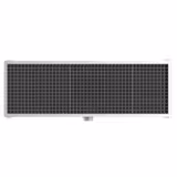 Scurgere de podea din oțel inoxidabil - 1200x400mm - design plat și scurgere laterală - Ø 70mm