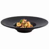 (6 pcs) NERO | Deep Plate - Melamine - Ø290mm - Black
